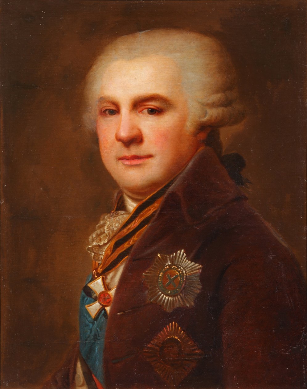 Retrato do conde Alexander Nikolayevich Samoylov 1744-1814, depois de 1796 de Johann Baptist von Lampi the Elder