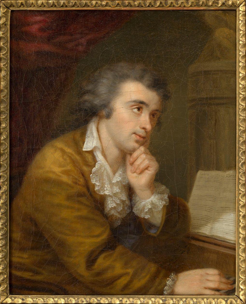 Retrato do pianista e compositor Joseph Wölfl 1773-1812, c. 1795. de Johann Baptist von Lampi the Elder