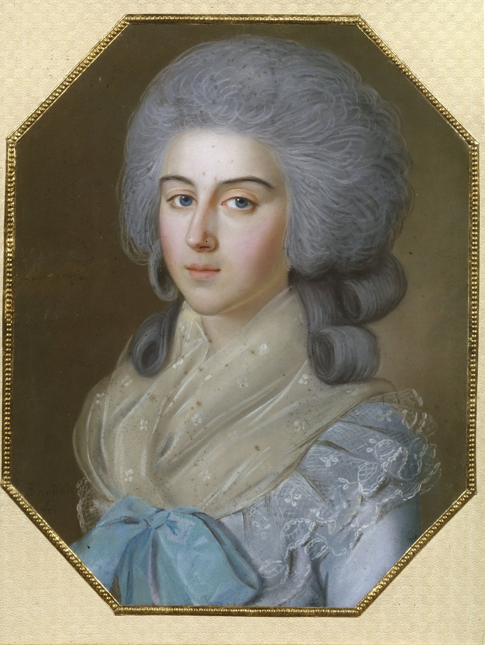 Retrato da condessa Anna Alexandrovna Golitsyna, baronesa Stroganova 1739-1816, 1786 de Johann Bardou