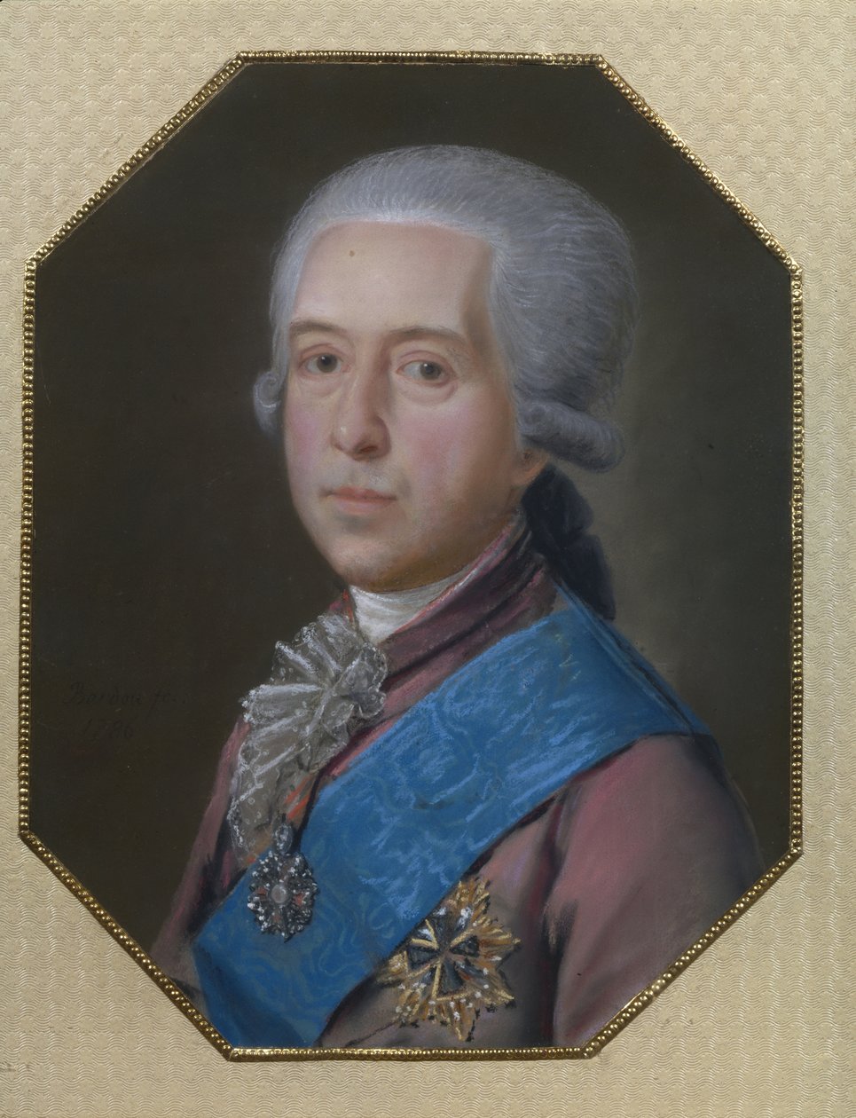 Retrato do Conde Geral Mikhail Mikhaylovich Golitsyn 1731-1806, 1786 de Johann Bardou