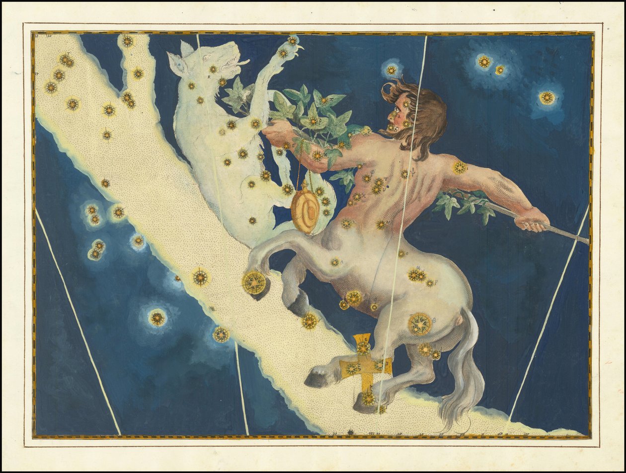 Lúpus e Centaurus - Johann Bayer de Johann Bayer