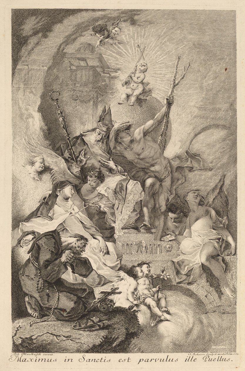 Quatro Santos de Johann Beheim after Franz Anton Maulbertsch