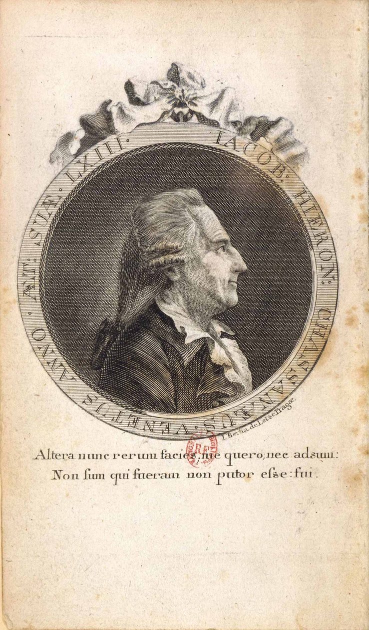 Retrato de Giacomo Girolamo Casanova 1725-1798 de Johann Berka