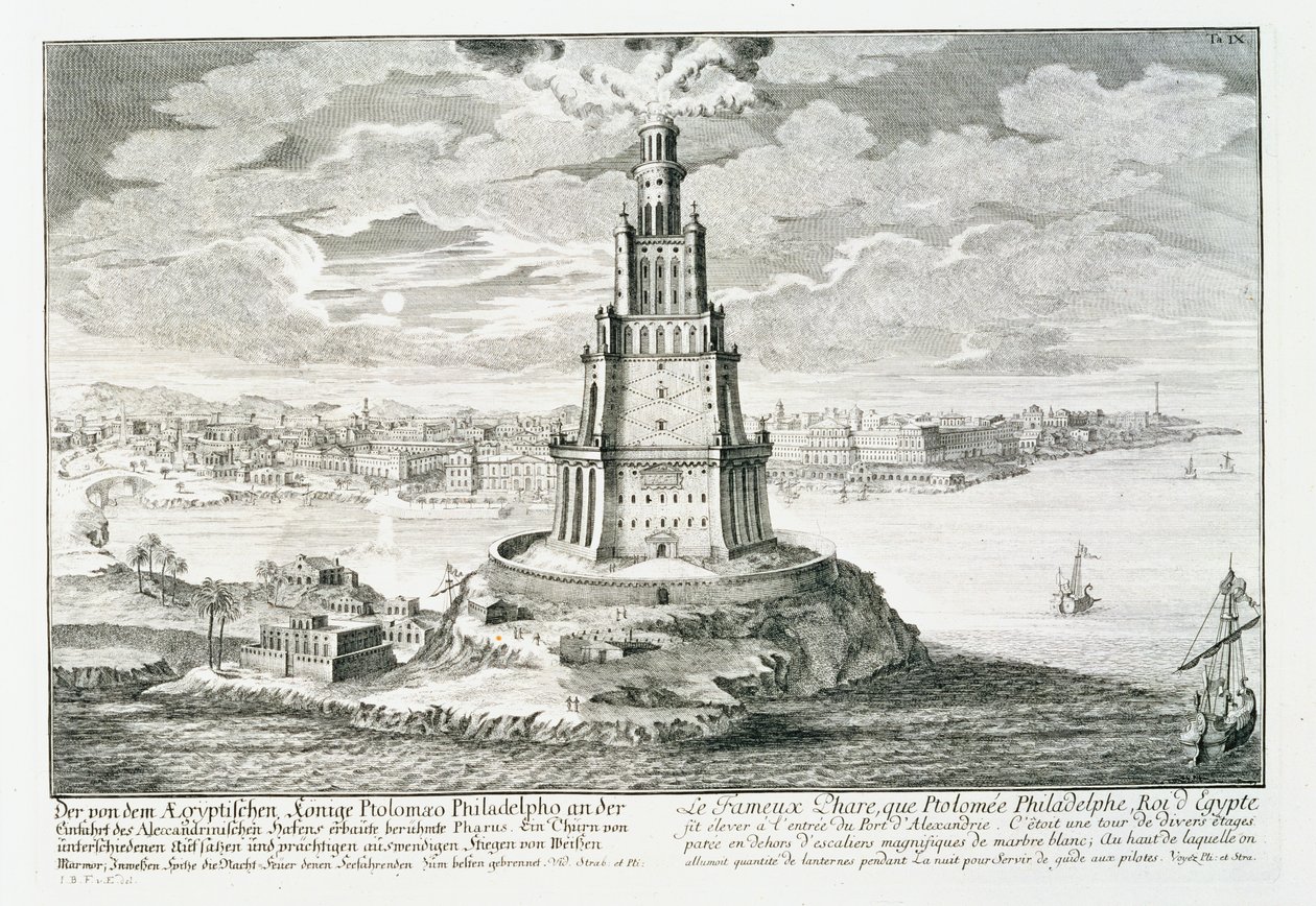 Os faros de Alexandria, placa 9 de 
