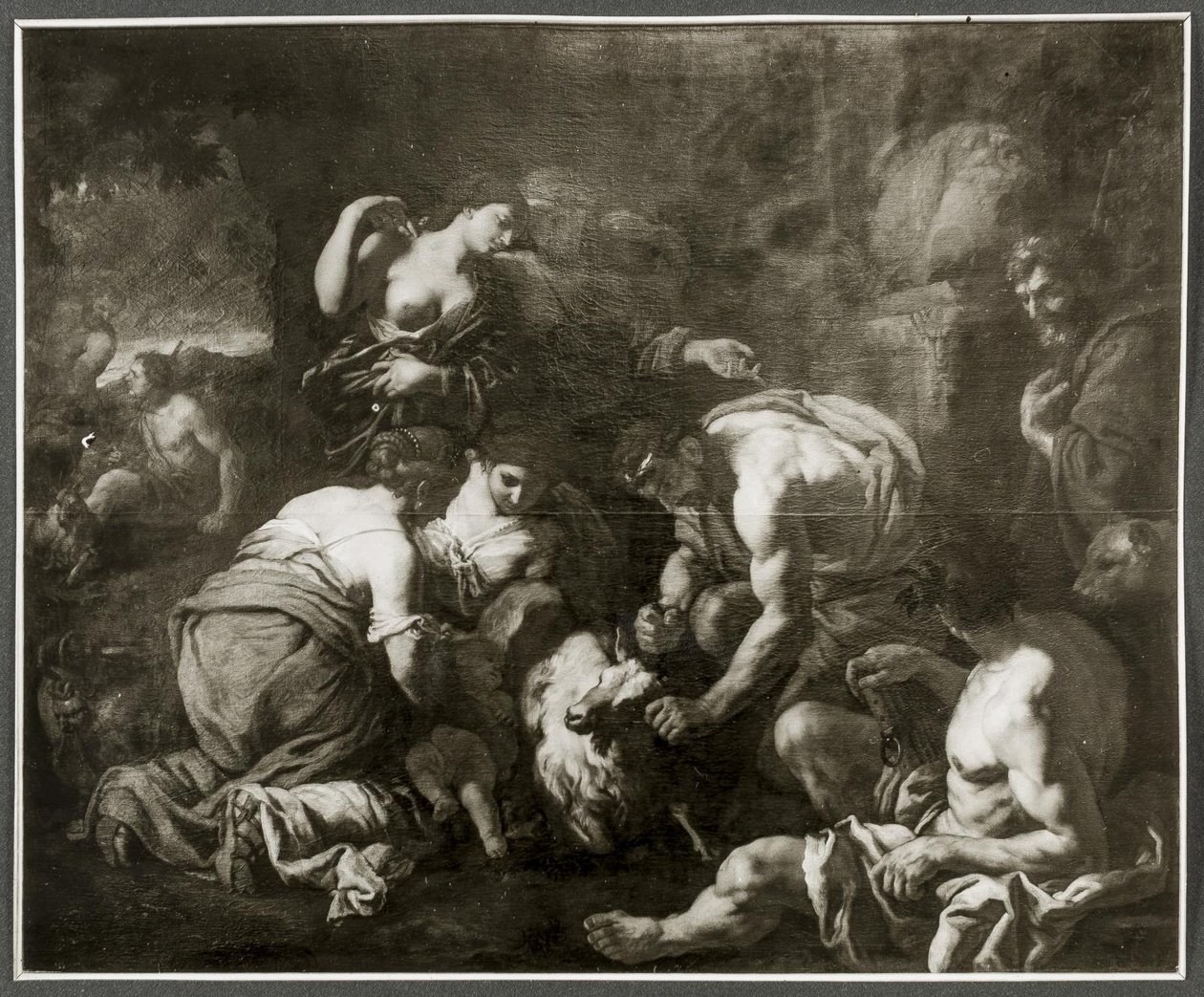 Júpiter mamando na cabra Amalthea de Johann Carl Loth