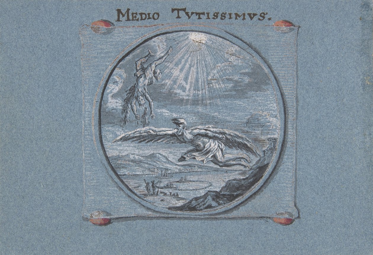 A Queda de Ícaro, 1692. de Johann Caspar Hessius