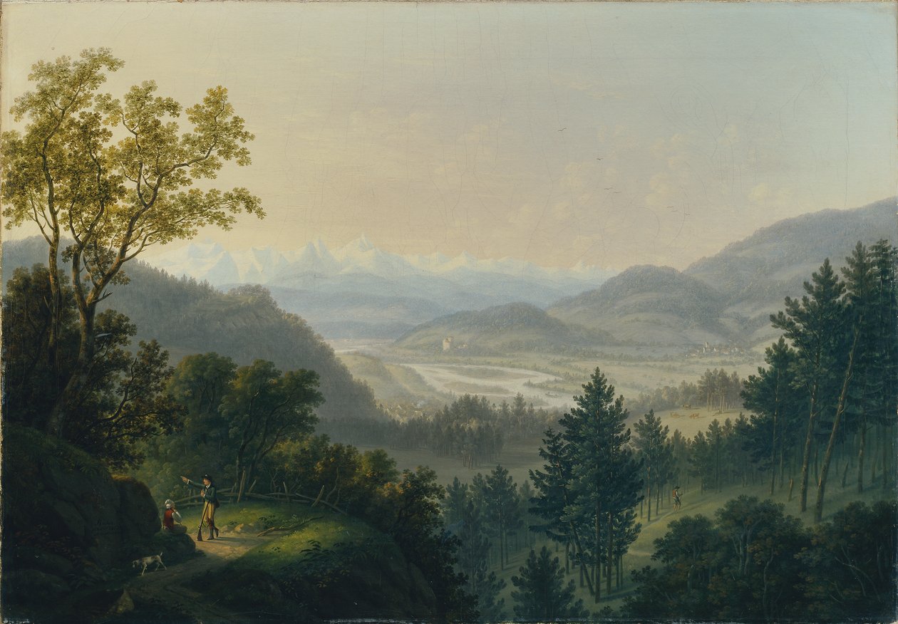 Arredores da ruína dos Habsburgos de Johann Caspar Rahn