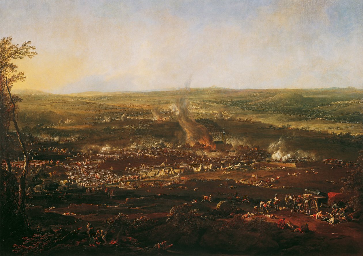 A Batalha de Hochkirch de Johann Christian Brand