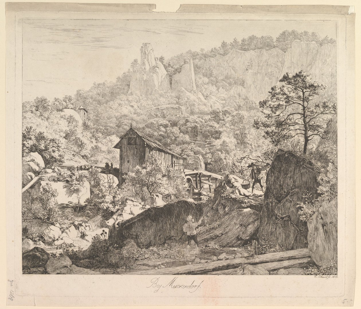 Por volta de Muckendorf, 1818. de Johann Christian Erhard
