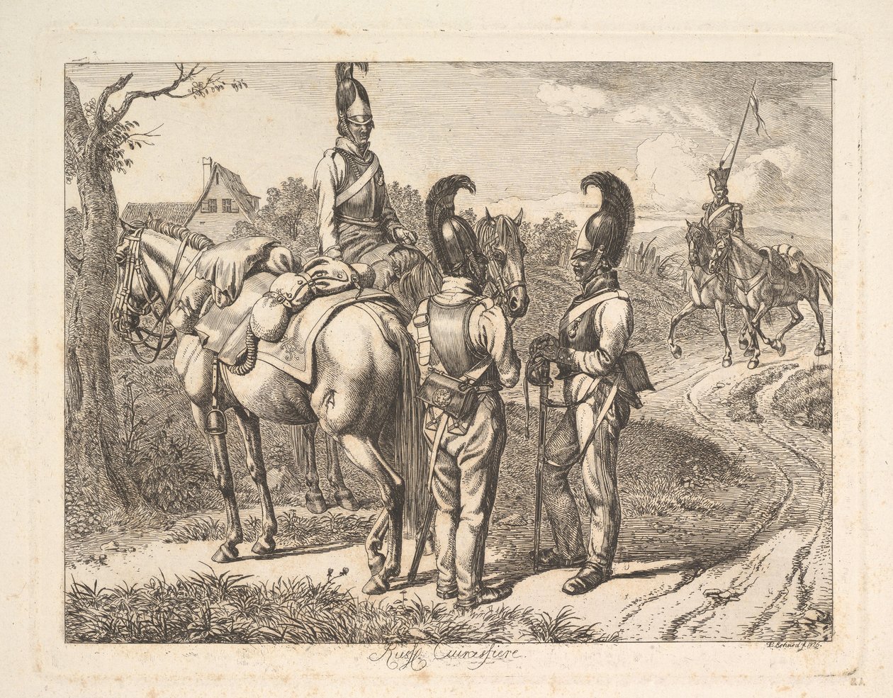 Cuirassiers russos, 1816. de Johann Christian Erhard