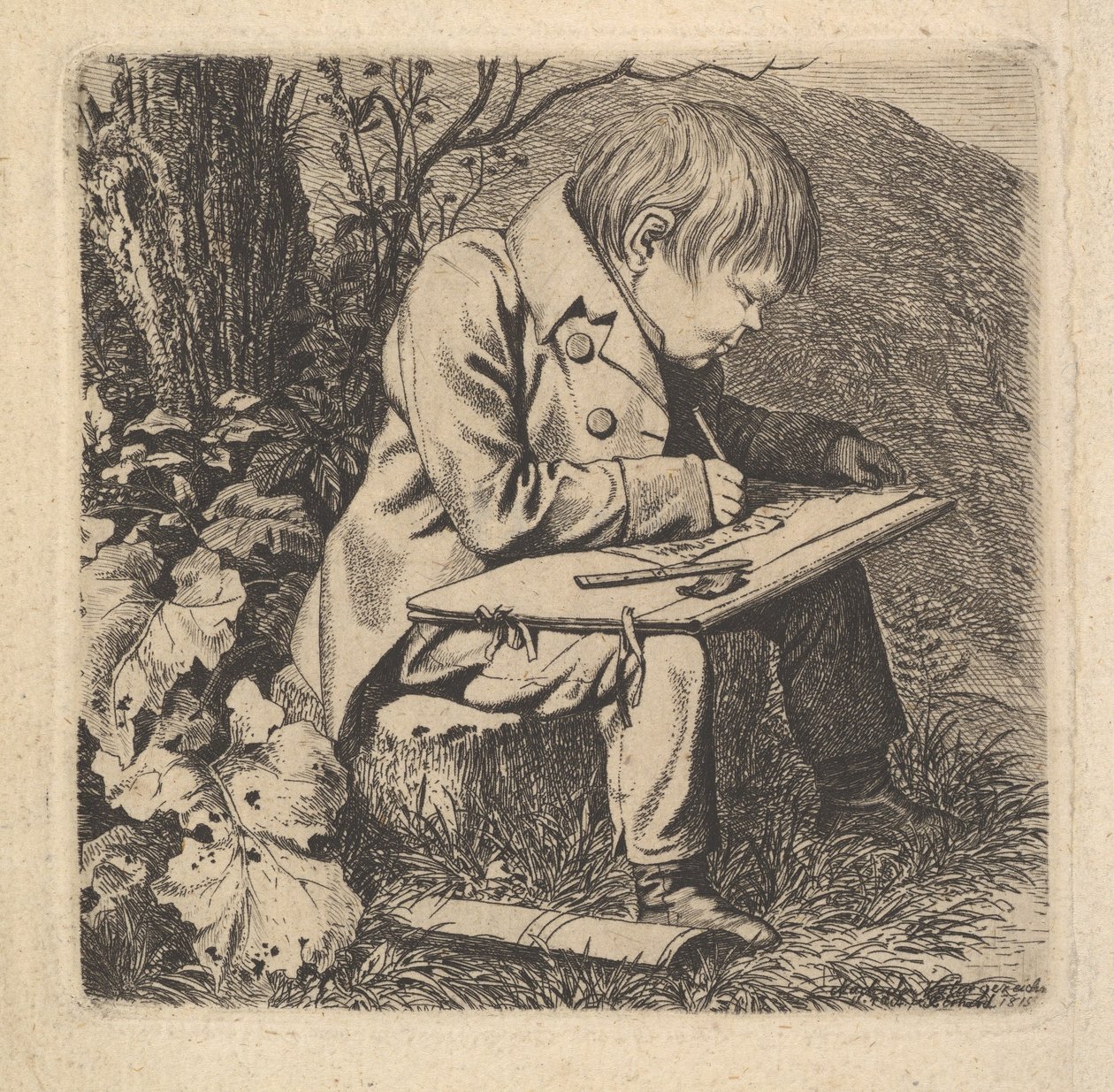 O artista Hoffman, 1815. de Johann Christian Erhard