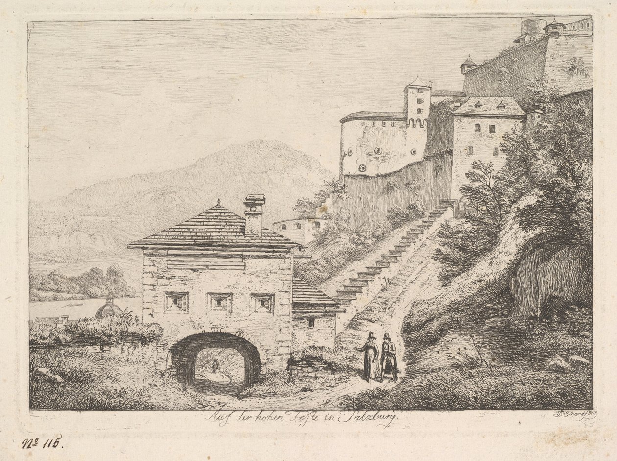 O Alto Férias em Salzburgo, 1819. de Johann Christian Erhard