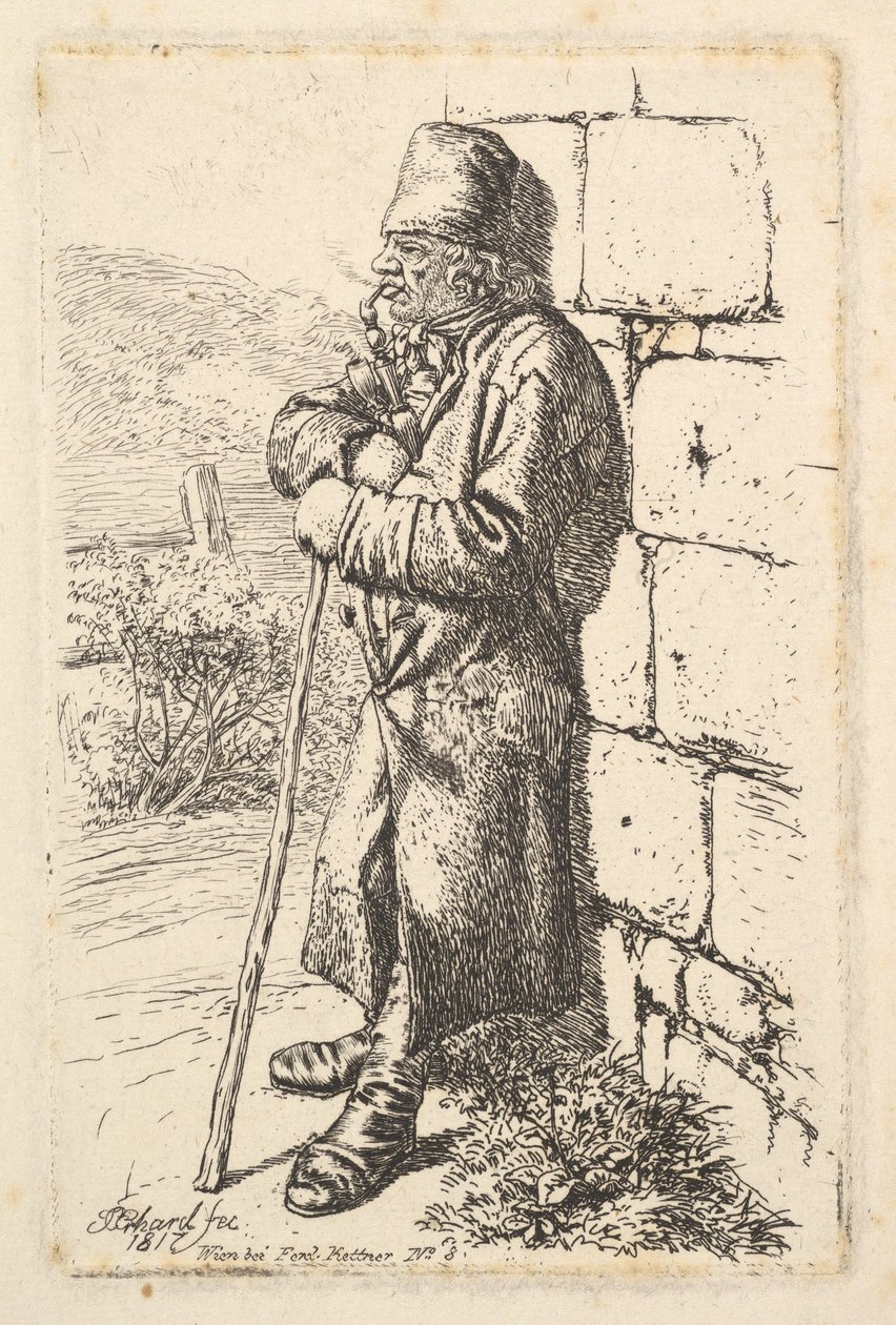 O Fumador de Tabaco, 1817. de Johann Christian Erhard