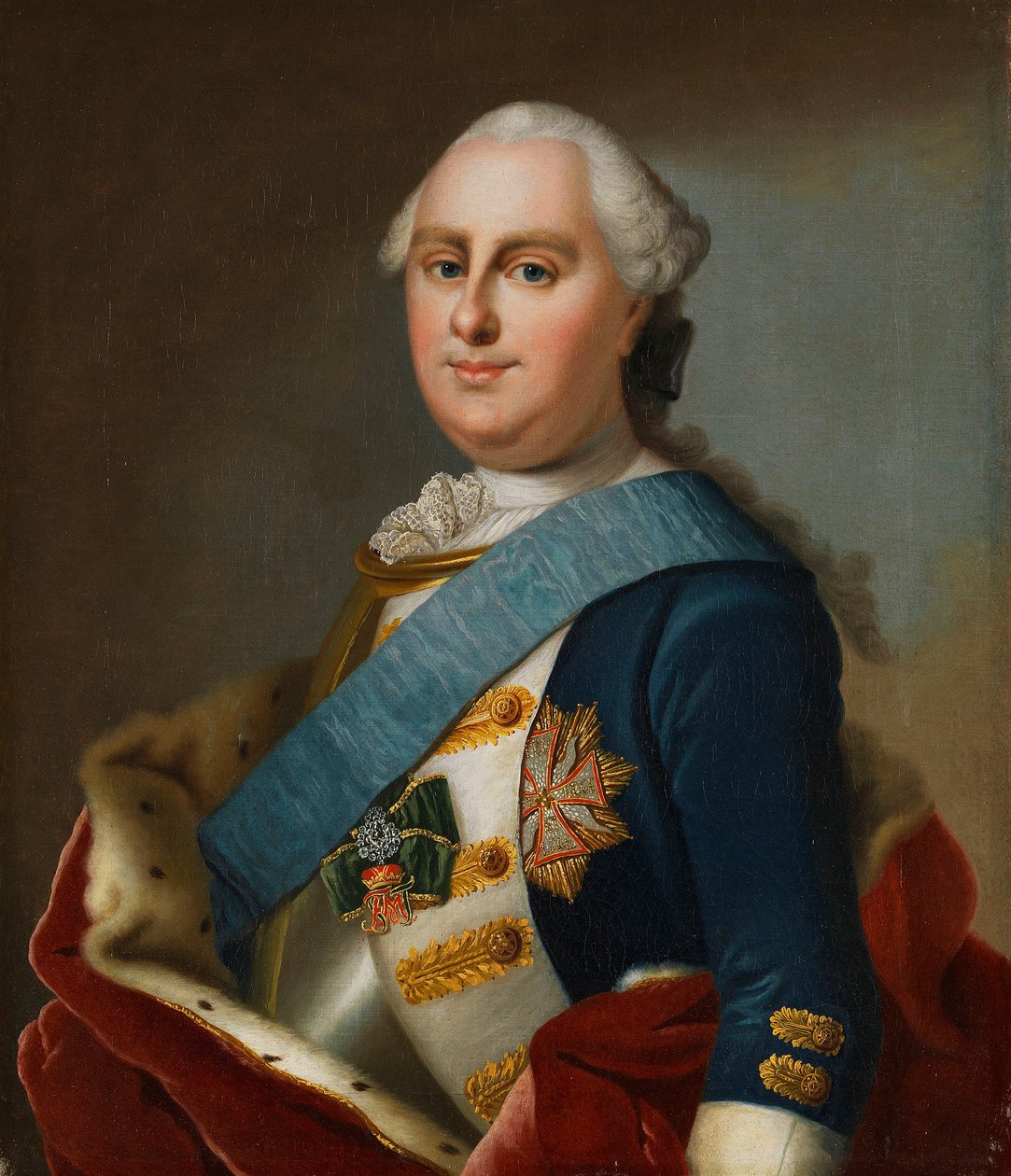 Retrato do príncipe George William de Hesse-Darmstadt 1722-1782, ca 1760. de Johann Christian Fiedler
