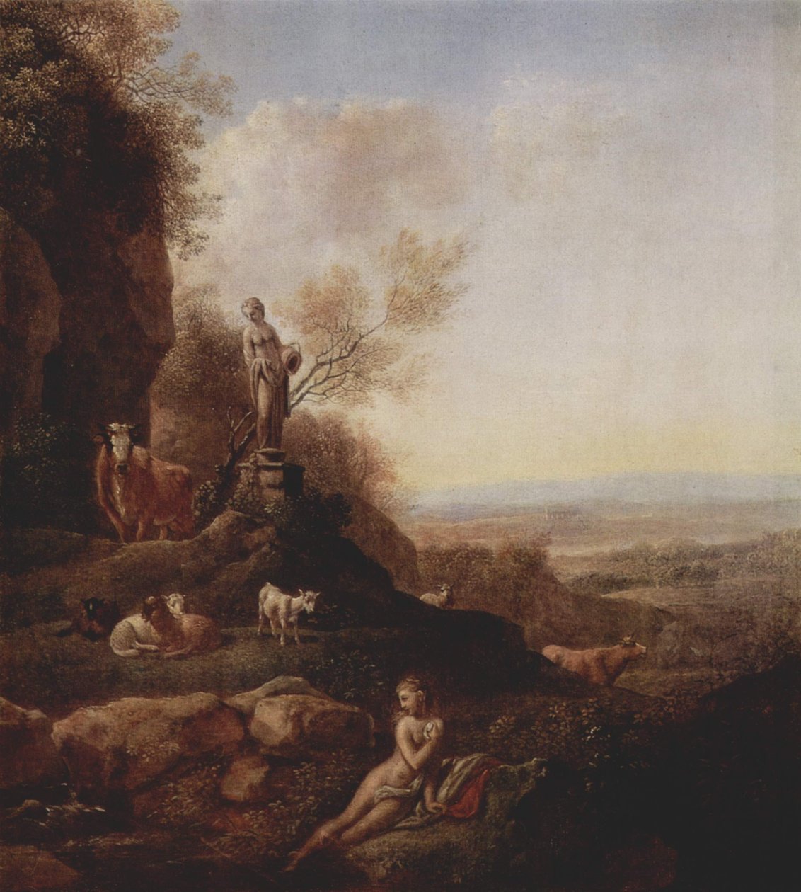 Paisagem italiana de Johann Christian Klengel
