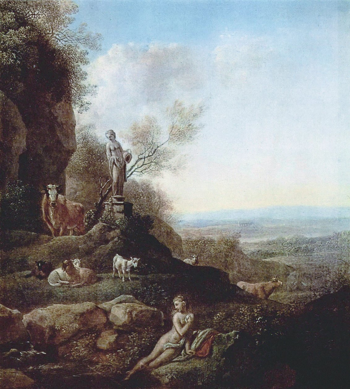 Paisagem italiana de Johann Christian Klengel