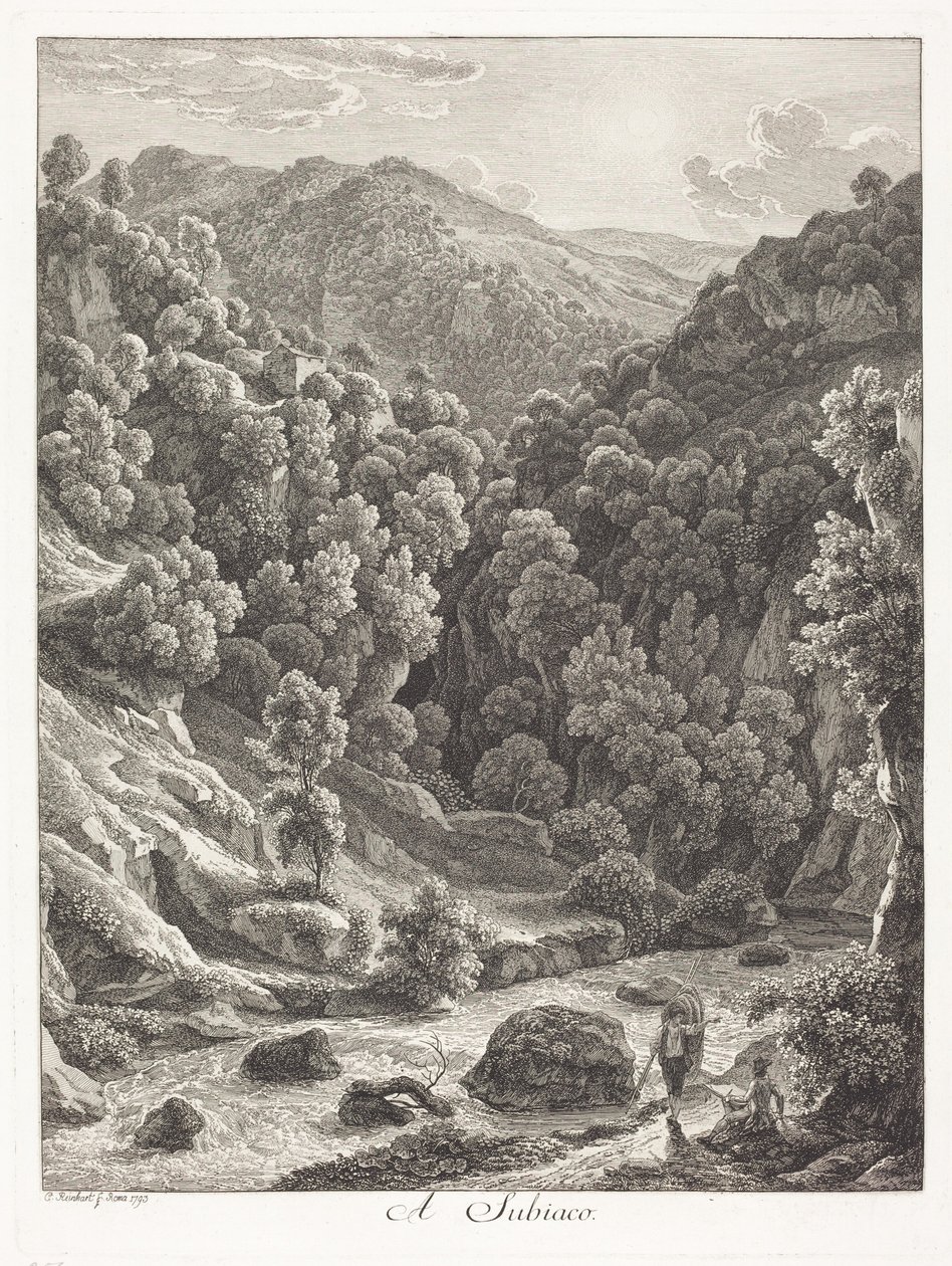 Em Subiaco (perto de Subiaco) de Johann Christian Reinhart
