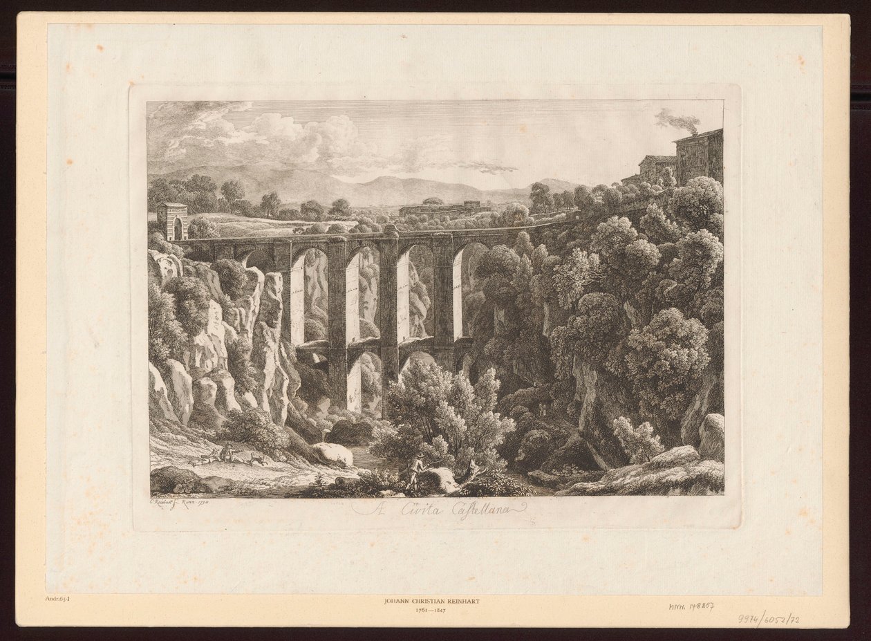 Aquedutos - A Civita Castellana de Johann Christian Reinhart