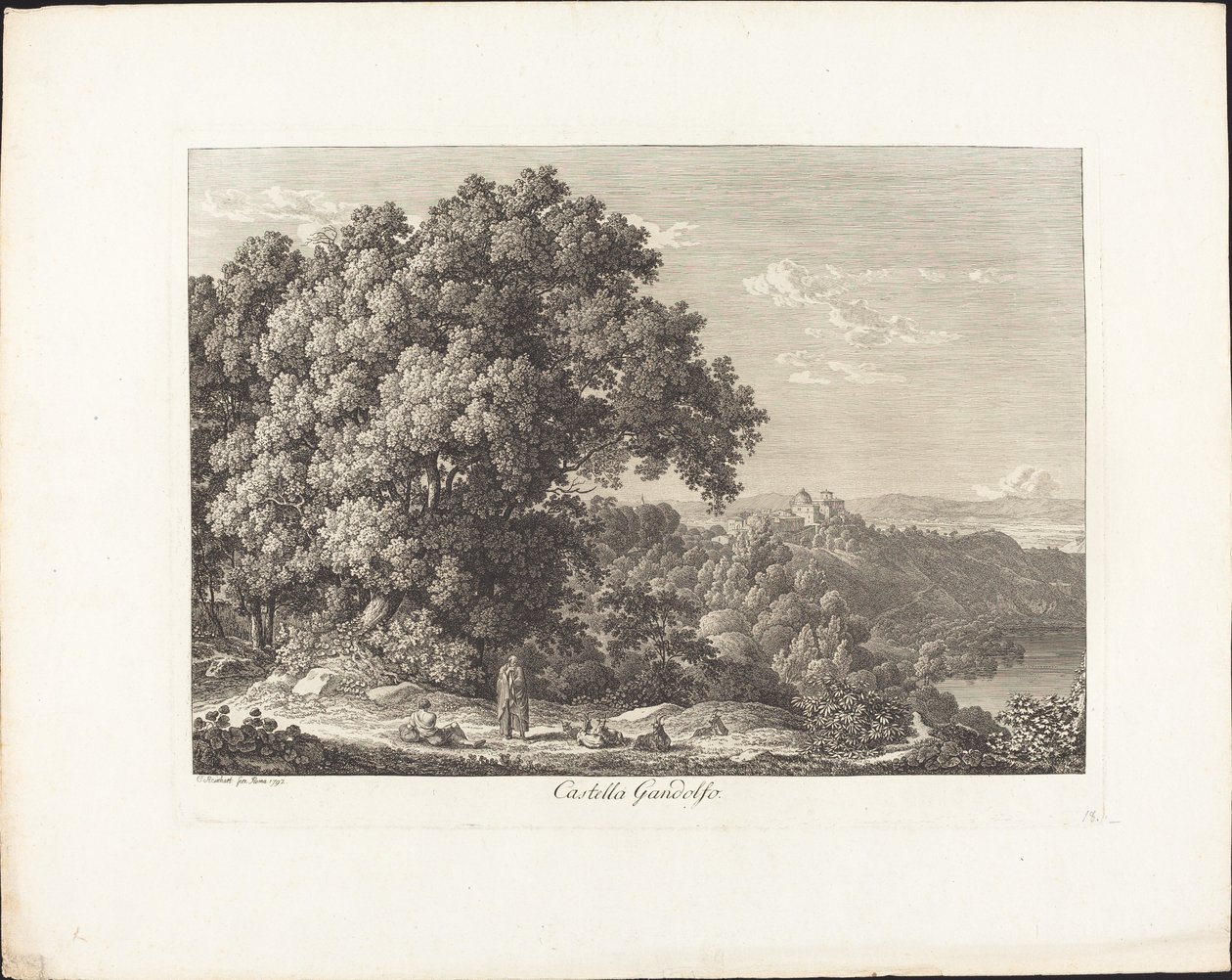Castelo Gandolfo de Johann Christian Reinhart