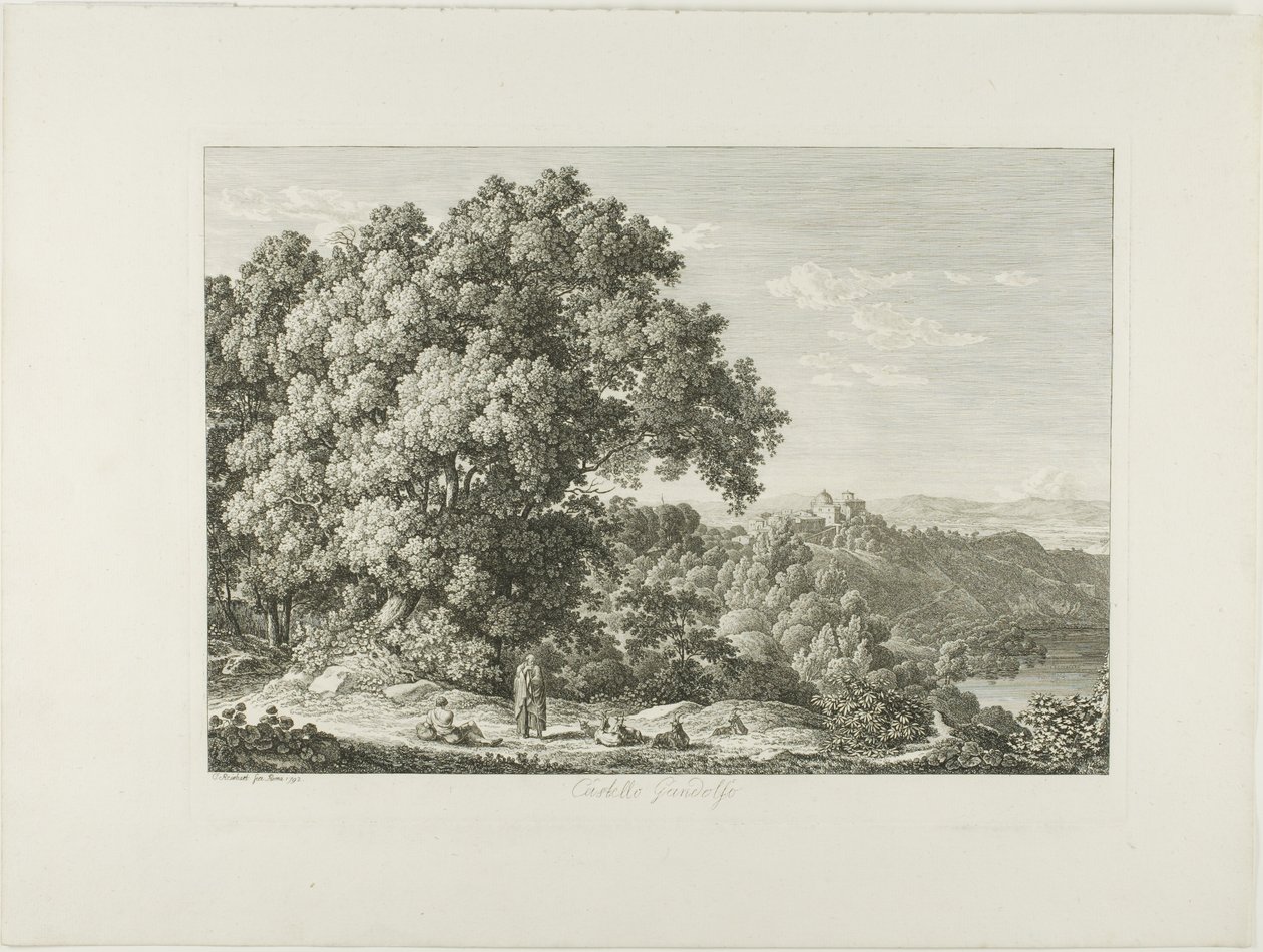 Castelo de Gandolfo de Johann Christian Reinhart
