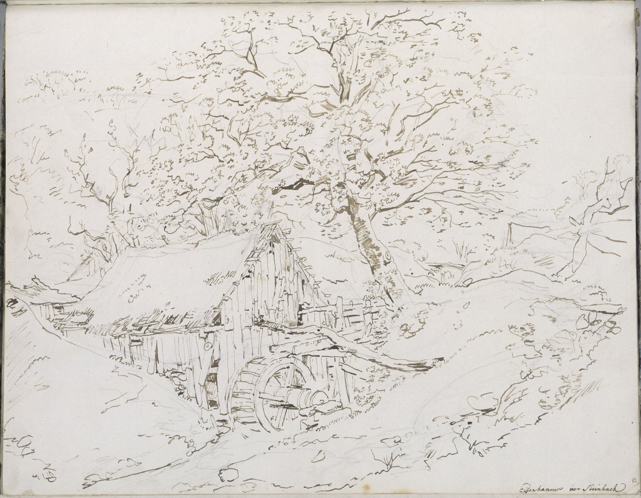 Martelo de ferro em Steinbach de Johann Christian Reinhart
