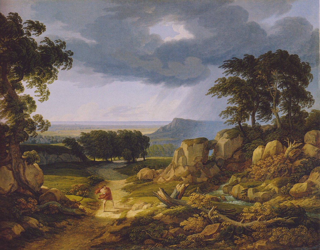 Alemão: Sturmlandschaft (Canção da Tempestade dos Wanderers). de Johann Christian Reinhart