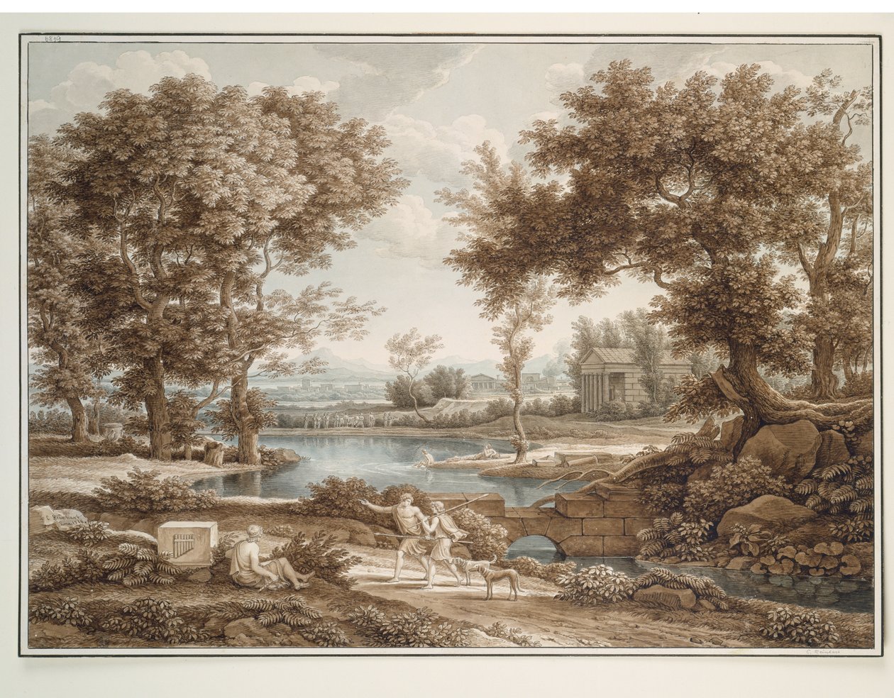 Paisagem heroica de Johann Christian Reinhart