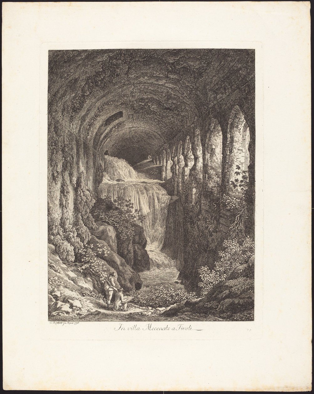 Na Villa Mecenate de Johann Christian Reinhart