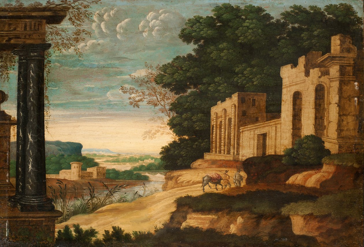 Paisagem clássica de Johann Christian Reinhart