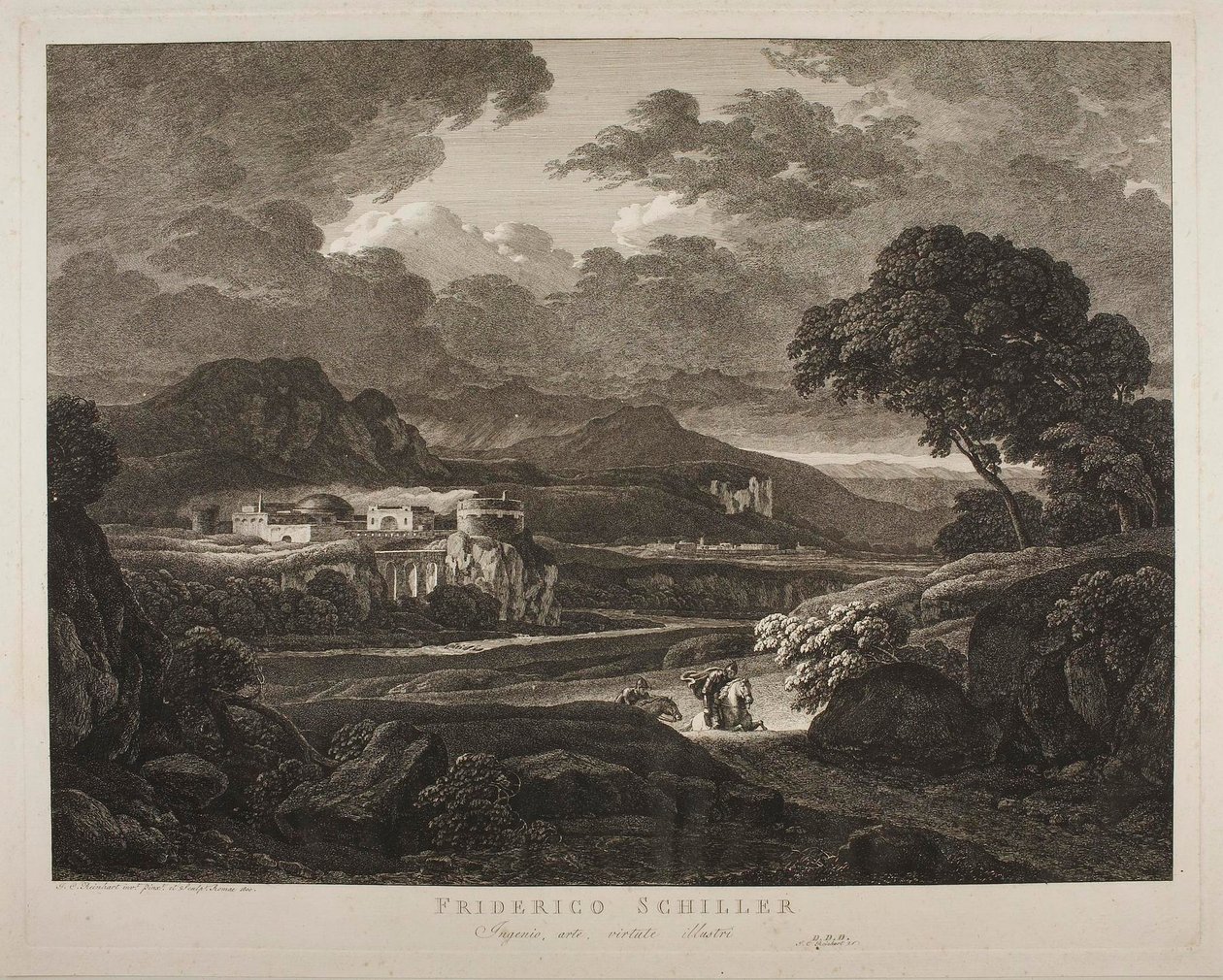 Paisagem em tempo de tempestade de Johann Christian Reinhart