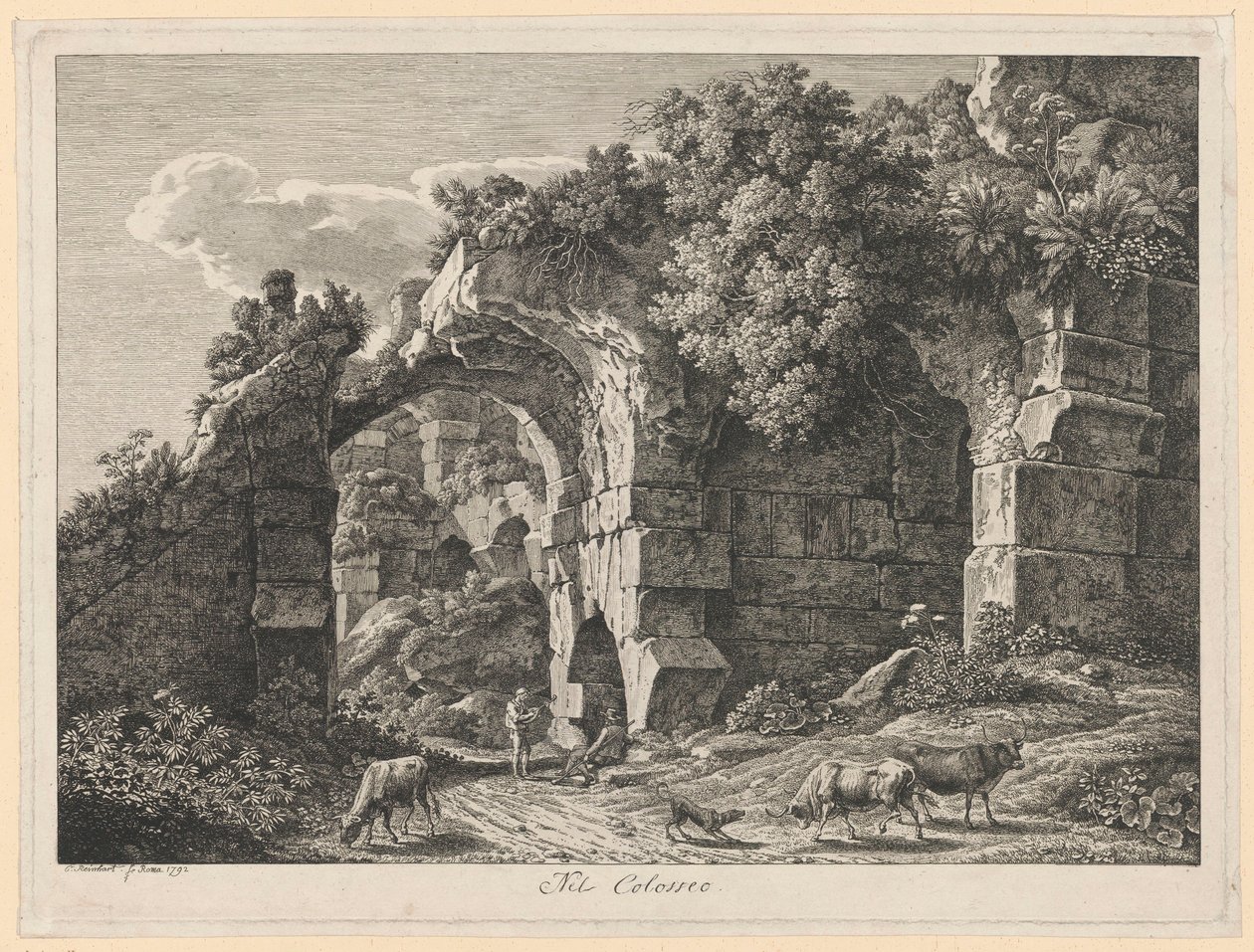 Paisagem - No Coliseu de Johann Christian Reinhart