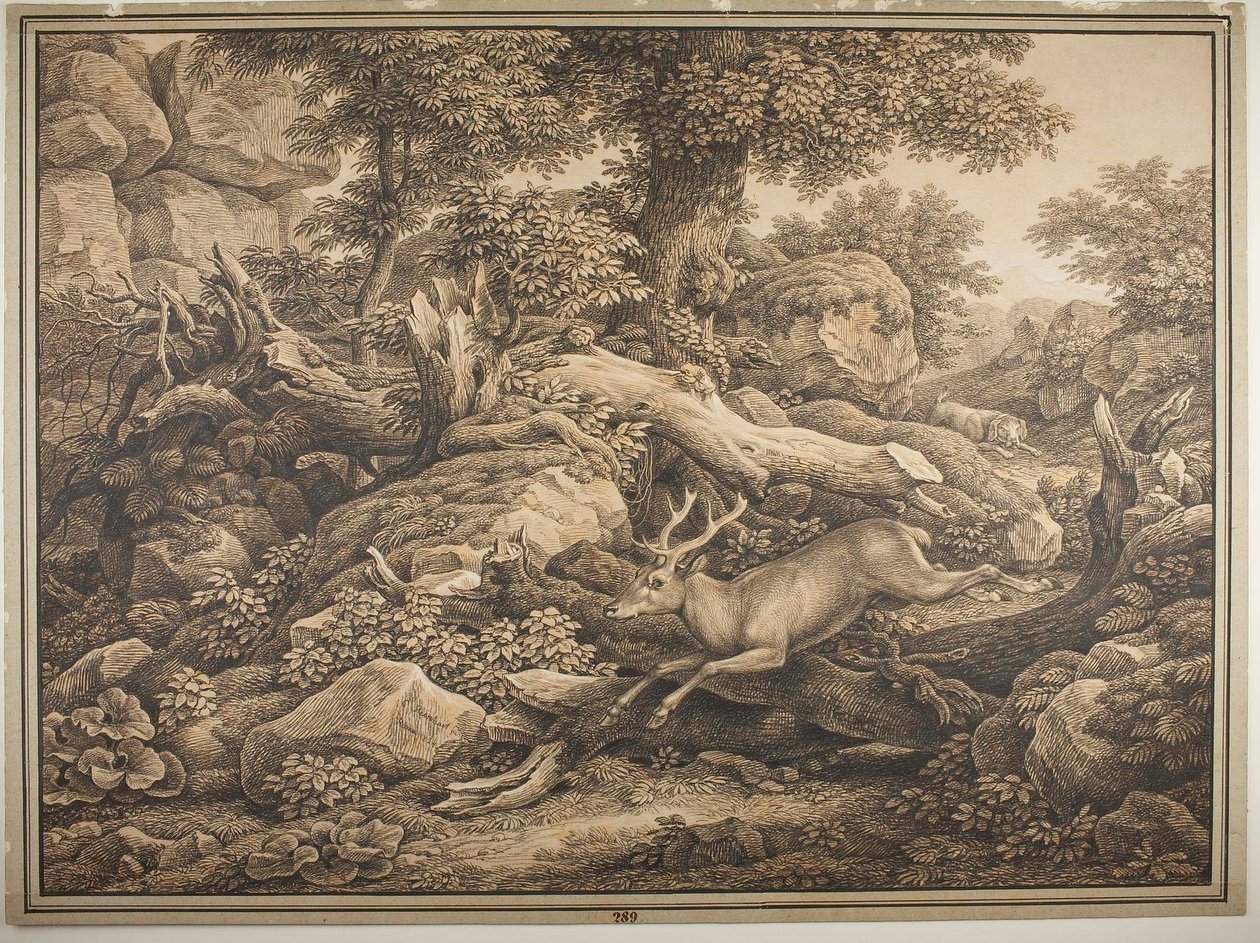 Cena do parque dos Chigi em Ariccia de Johann Christian Reinhart