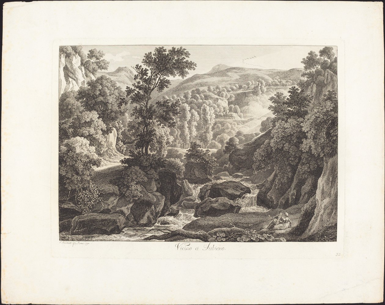 Perto de Subiaco de Johann Christian Reinhart