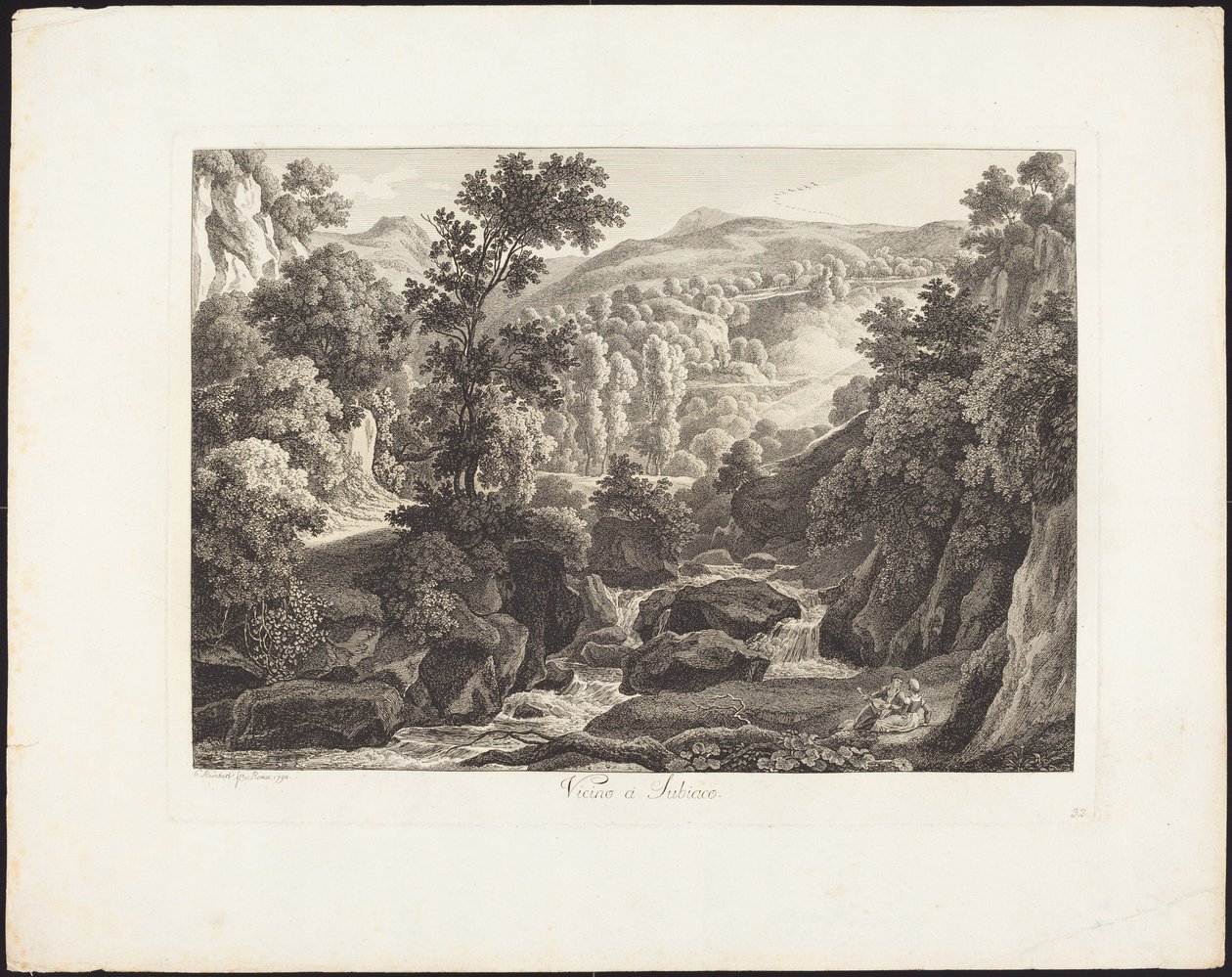 Perto de Subiaco de Johann Christian Reinhart