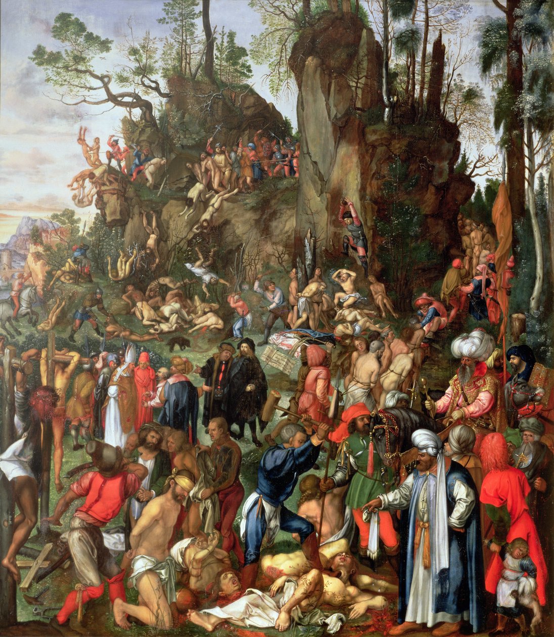Martírio dos Dez Mil, cópia de um quadro de Albrecht Durer de Johann Christian Ruprecht