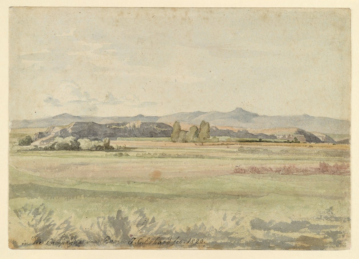 Paisagem na Campagna de Johann Christoph Erhard