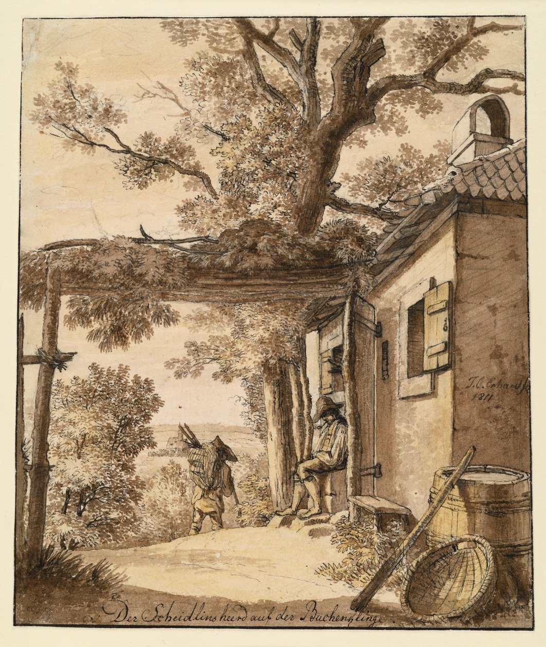 A lareira Scheidlin na Buchenklinge de Johann Christoph Erhard