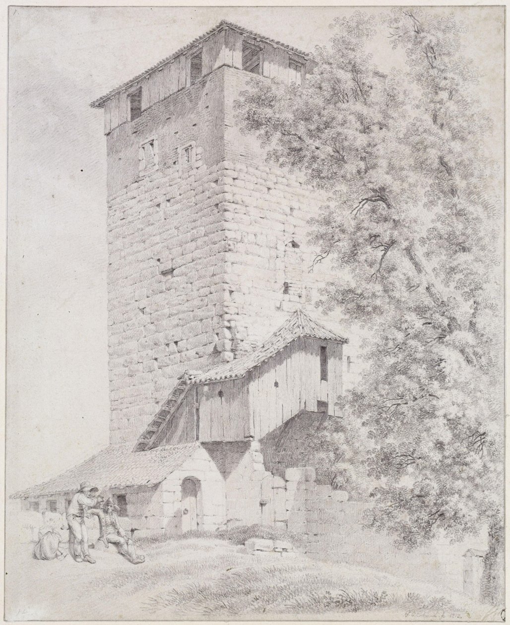 A torre pentagonal em Nuremberga de Johann Christoph Erhard