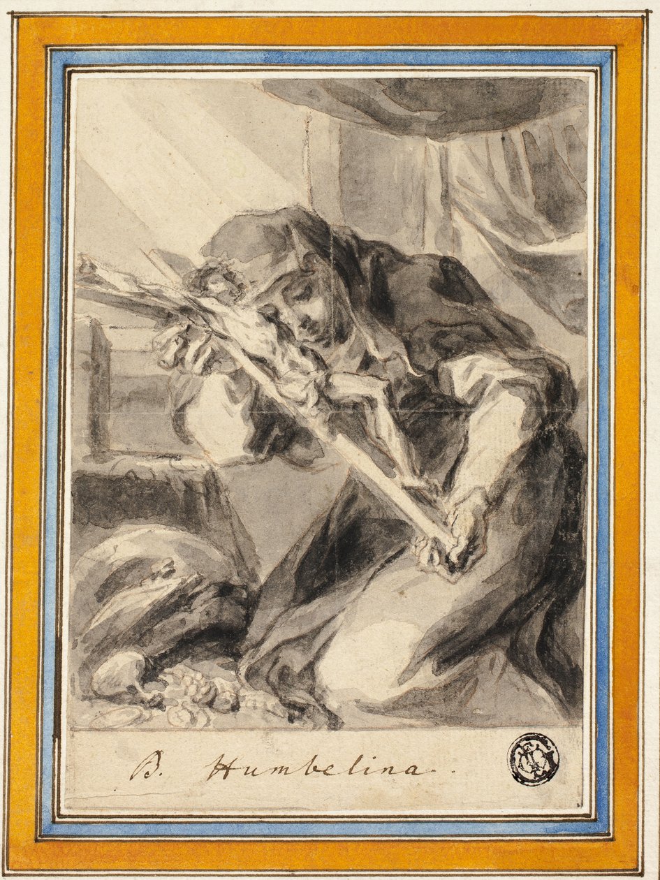 Beata Humbelina com Crucifixo, c.1700 de Johann Christoph Lischka