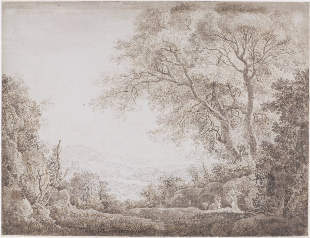 Paisagem italiana de Johann Conrad Steiner (possibly)