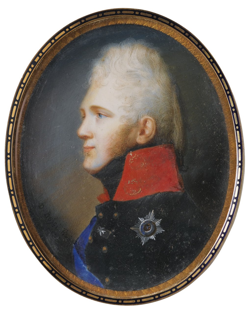 Retrato do Imperador Alexandre I 1777-1825, 1805 de Johann Dominik Bossi