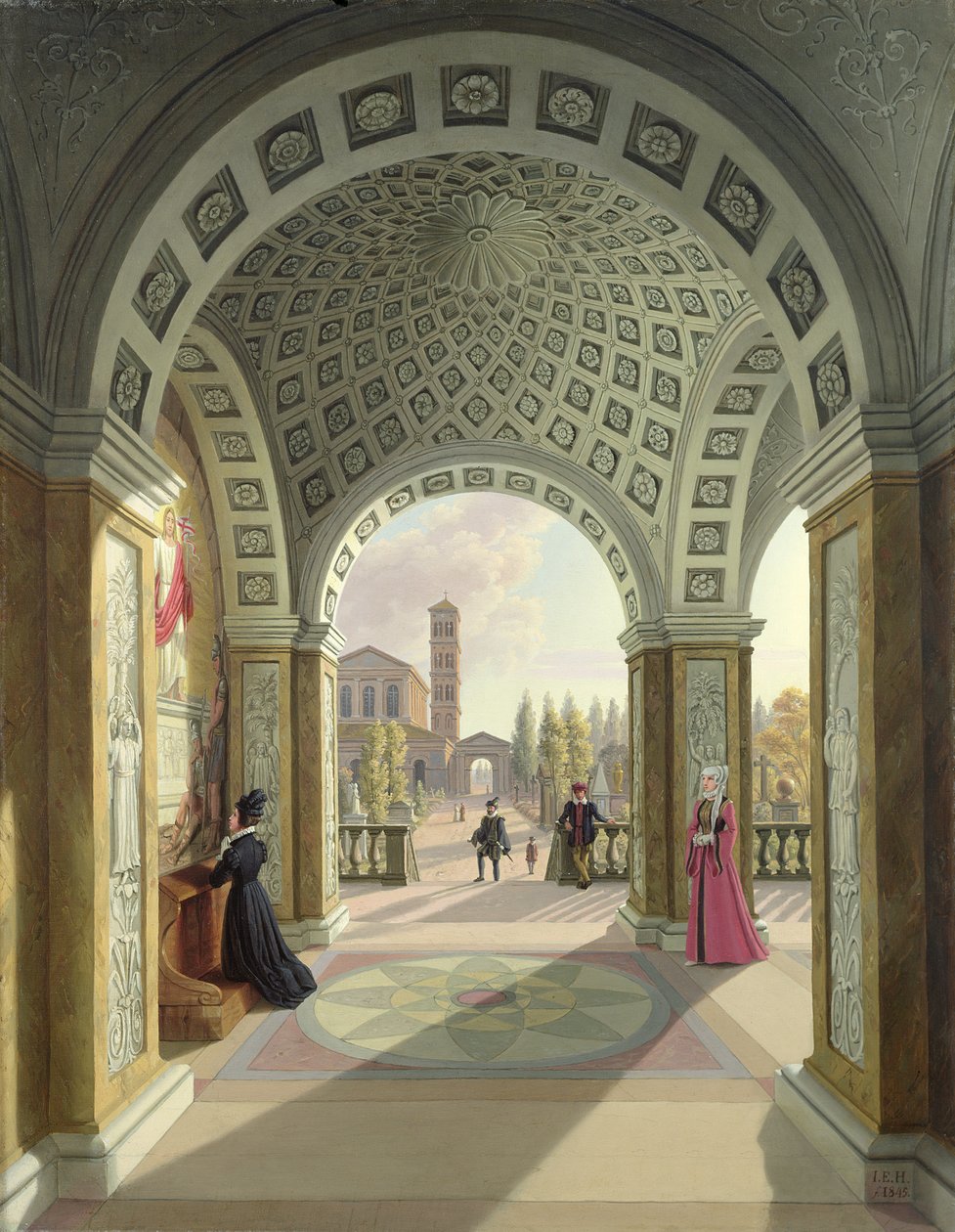 Adro italiano, 1845 de Johann Erdmann Hummel