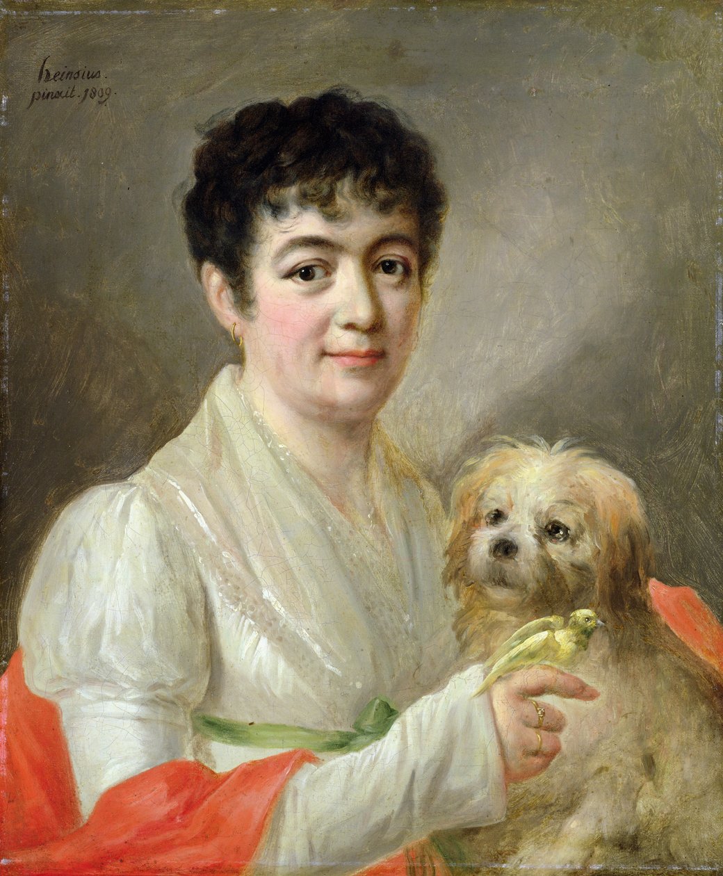 Retrato de uma mulher desconhecida, 1809 de Johann Ernst Heinsius