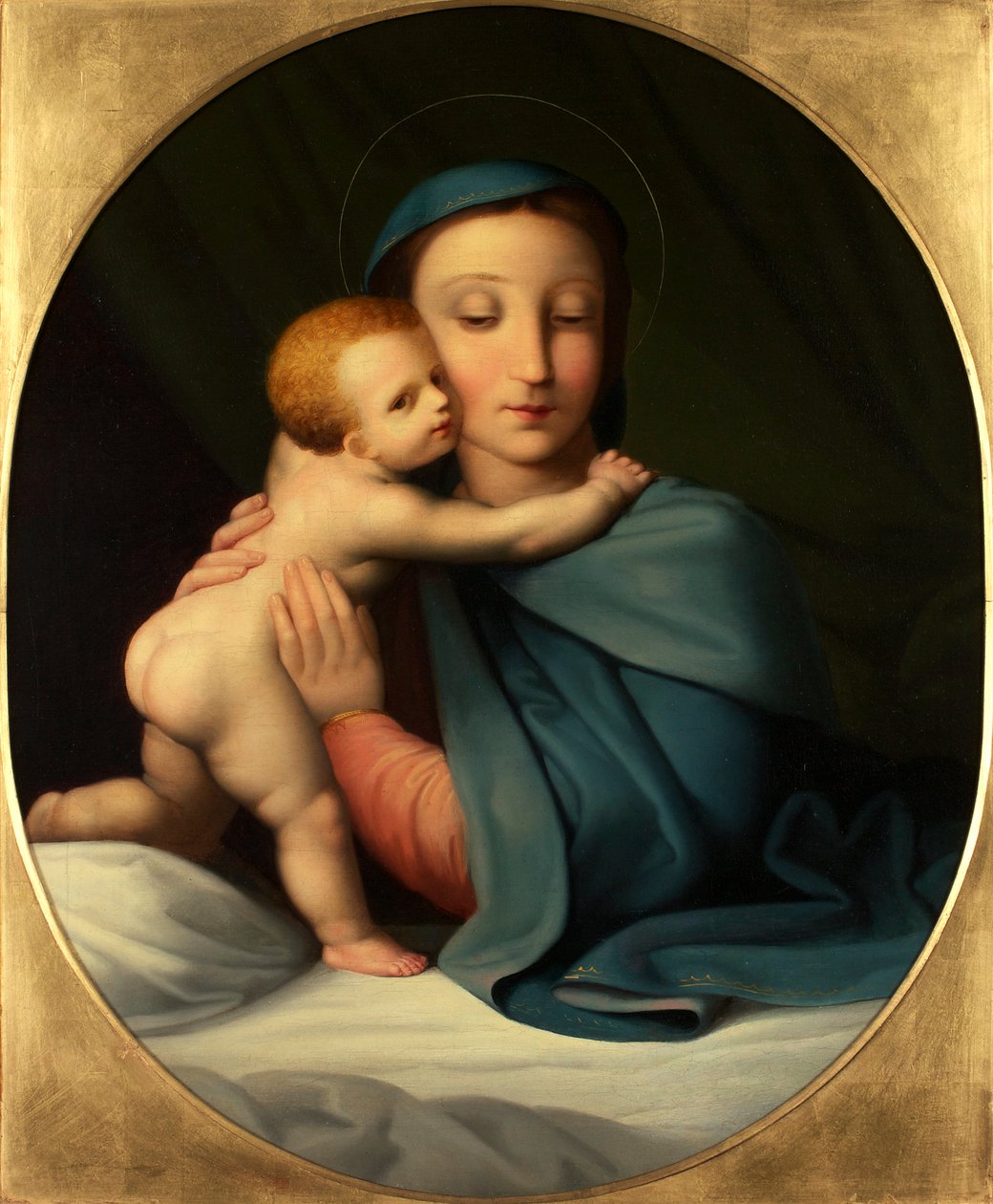 A Virgem e a criança de Johann Evangelist Scheffer von Leonhardshoff
