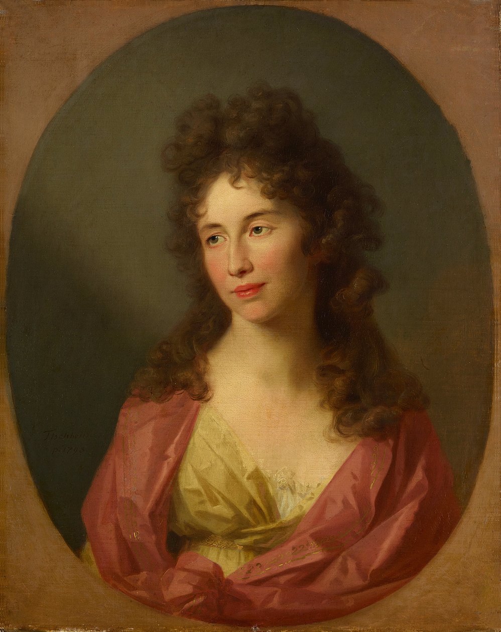 Retrato de Konradine Hufeland, nascida Wiedemann de Johann Friedrich August Tischbein