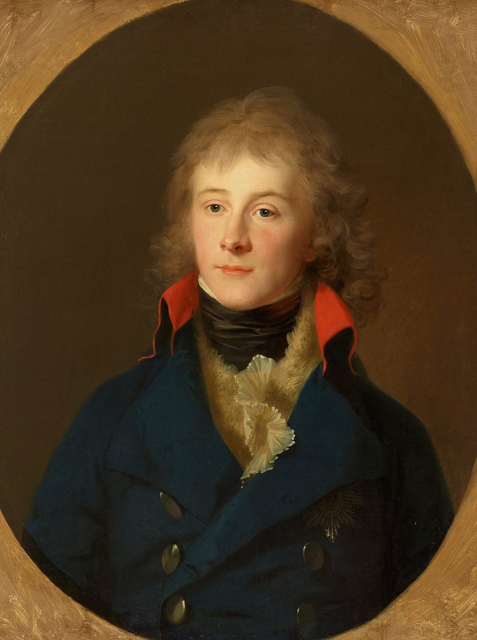 Retrato do príncipe Luís Fernando da Prússia de Johann Friedrich August Tischbein