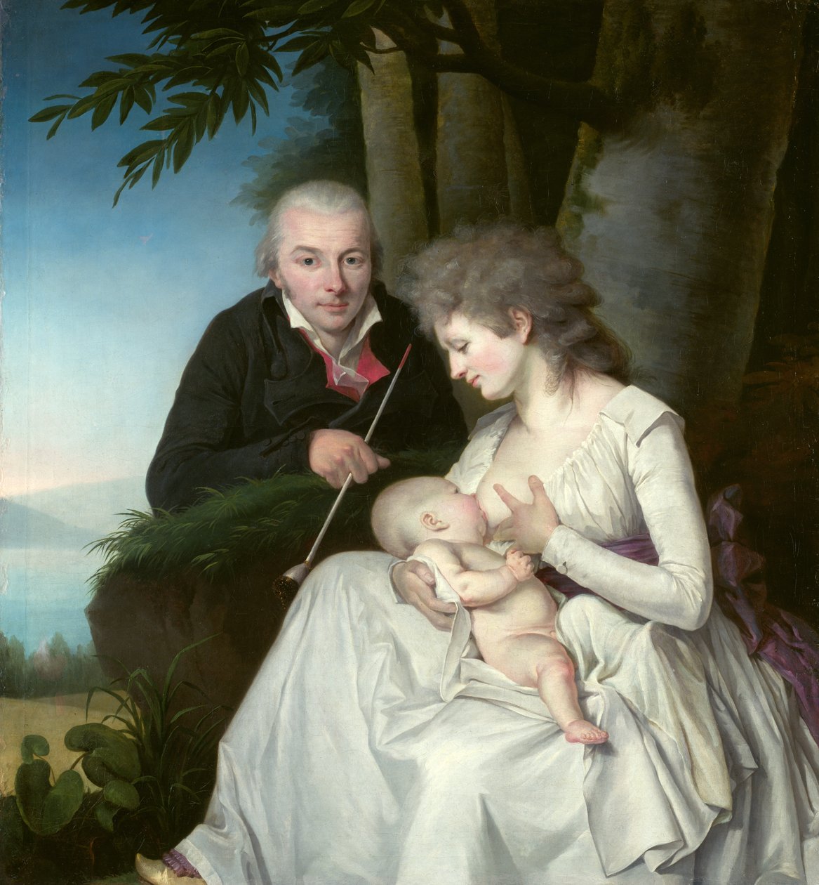 Retrato de família, 1795-1800 de Johann Friedrich August Tischbein