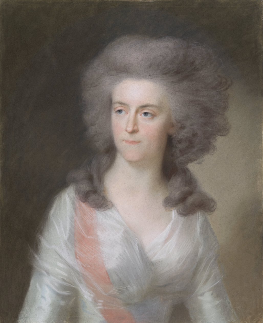 Frederika Sophia Wilhelmina (Wilhelmina; 1751-1820), princesa da Prússia. Esposa do Príncipe Guilherme V de Johann Friedrich August Tischbein