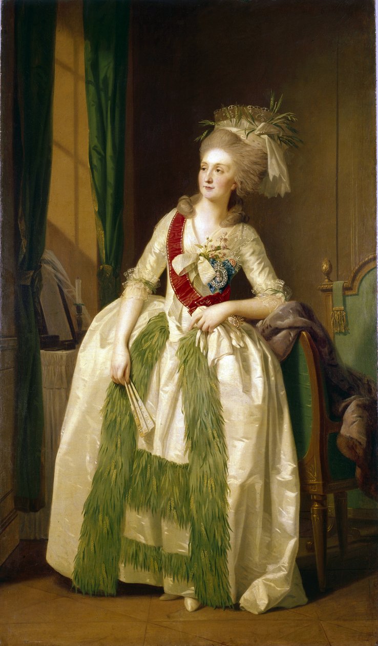 Retrato da Princesa Natalya Vladimirovna Saltykova (1737-1812). (Retrato da princesa N.V.Saltykova). Pintura por Johann Friedrich August Tishbein (1750-1812), óleo sobre tela, ca. 1780. Arte alemã de Johann Friedrich August Tischbein