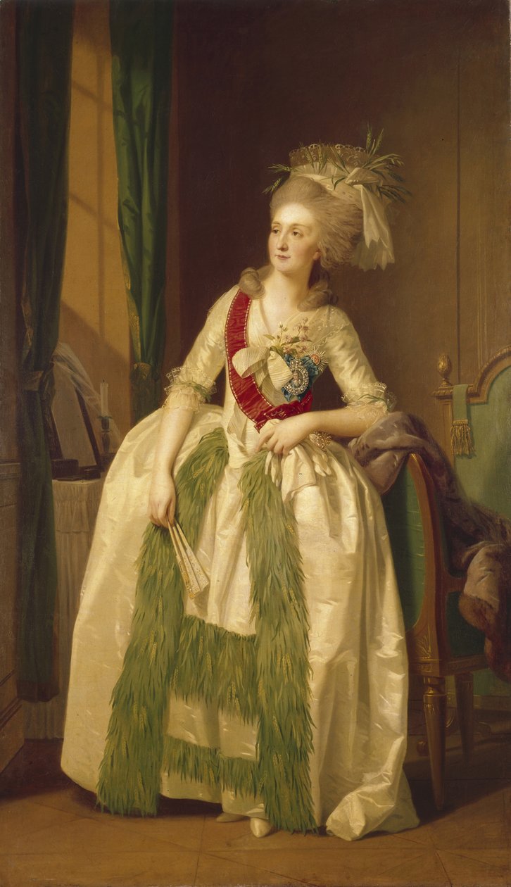 Retrato da princesa Natalya Vladimirovna Saltykova, década de 1780 de Johann Friedrich August Tischbein